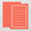 Search for coral wedding invitations Minimal