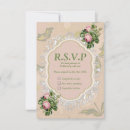 Search for rose rsvp lace stamp invitations Cream