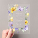 Search for purple christening invitations Watercolor flowers