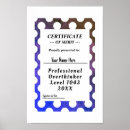 Search for certificate posters Blue
