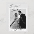 Search for first year married christmas cards Black and white