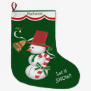 Search for snowman christmas stockings Let it snow