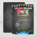 Search for splish splash birthday invitations Chalkboard