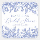 Search for blue white flowers stickers Bridal shower