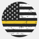 Search for police dispatcher stickers Thin gold line