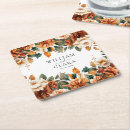 Search for floral wedding coasters Modern elegant