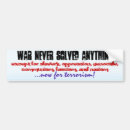 Search for war on terrorism bumper stickers Peace