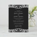 Search for black lace wedding invitations Vintage