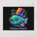 Search for poissons postcards April fools day