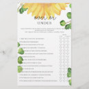 Search for sunflower bridal shower games Modern