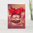 Search for company christmas cards Red