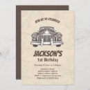 Search for antique car birthday invitations Boy