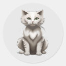 Search for grey and white cat stickers Cute