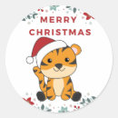 Search for christmas tiger stickers Xmas