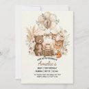 Search for wild one woodland birthday invitations Cute whimsical sweet trendy