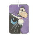 Search for cat car air fresheners Black and white cat