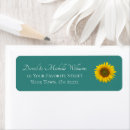 Search for teal floral return address labels Botanical