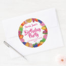 Search for watermelon party stickers Tropical