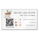 Search for babysitting business cards Watercolor