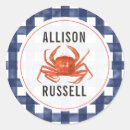 Search for crab wedding stickers Nautical