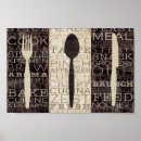 Search for fork and spoon art Black