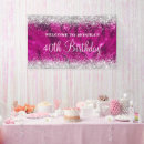 Search for 40th birthday banners Girly