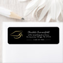 Search for black graduation return address labels Graduate