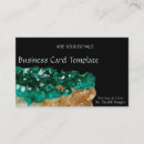 Search for rocks and minerals business cards Gemstones