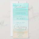 Search for beach wedding programs Blue