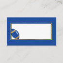 Search for football place cards Blue
