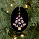 Search for pink pig christmas tree decorations Xmas