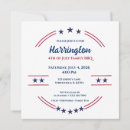 Search for independence day invitations Patriotic party
