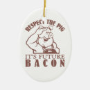 Search for bacon christmas tree decorations Pig