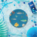 Search for fish paper plates Modern
