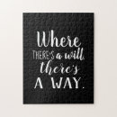 Search for inspirational puzzles Black and white