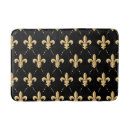 Search for fleur de lis bath mats Black
