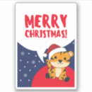 Search for christmas tiger stickers Xmas