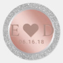 Search for silver glitter monogram stickers Bridal shower