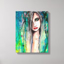 Search for abstract portrait canvas prints Woman