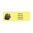 Search for pirate ships return address labels Sea