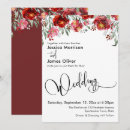 Search for burgundy flower wedding invitations Floral