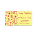 Search for gingerbread man return address labels Watercolor