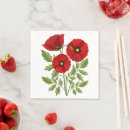 Search for poppy flower napkins Flowers