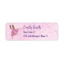 Search for nutcracker ballet return address labels Pink