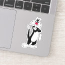 Search for sylvester cat stickers Looney tune character
