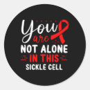 Search for burgundy awareness ribbon stickers Sickle cell