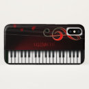 Search for treble clef iphone cases Black