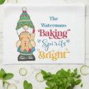 Search for monogram christmas tea towels Gingerbread man