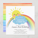 Search for little sunshine birthday invitations Watercolor