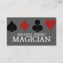 Search for magician business cards Entertainment